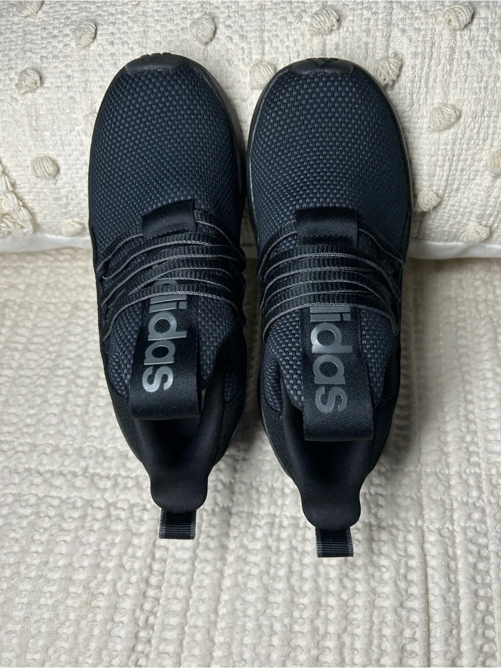 Adidas Bluish/Black Slip-On Athletic Sneakers
